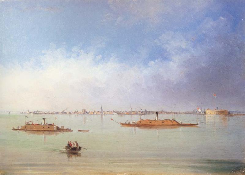 John Gadsby Chapman Charleston Bay and City oil painting image
